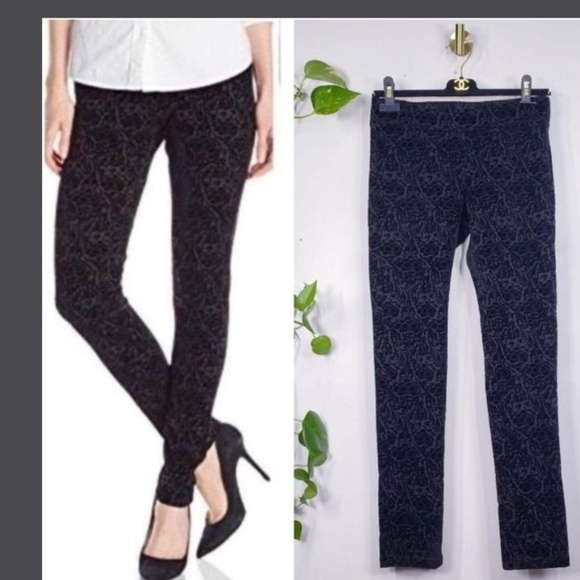 NYDJ Not Your Daughters Stretch Black/Grey Jeans Pants Patterned. Size 4P NWOT! - Picture 1 of 6